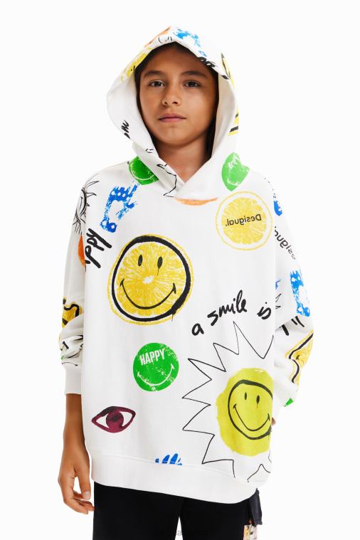 smiley oversize collegepaita Desigual poika F4V041864 vaatetus