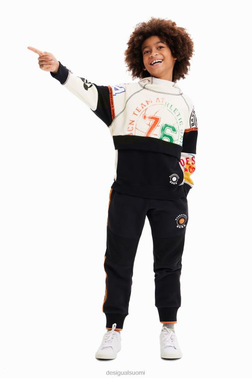 tilkkutyöt urheilullinen collegepaita Desigual poika F4V041701 vaatetus