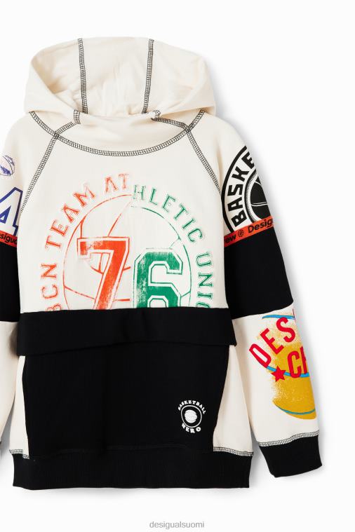 tilkkutyöt urheilullinen collegepaita Desigual poika F4V041701 vaatetus