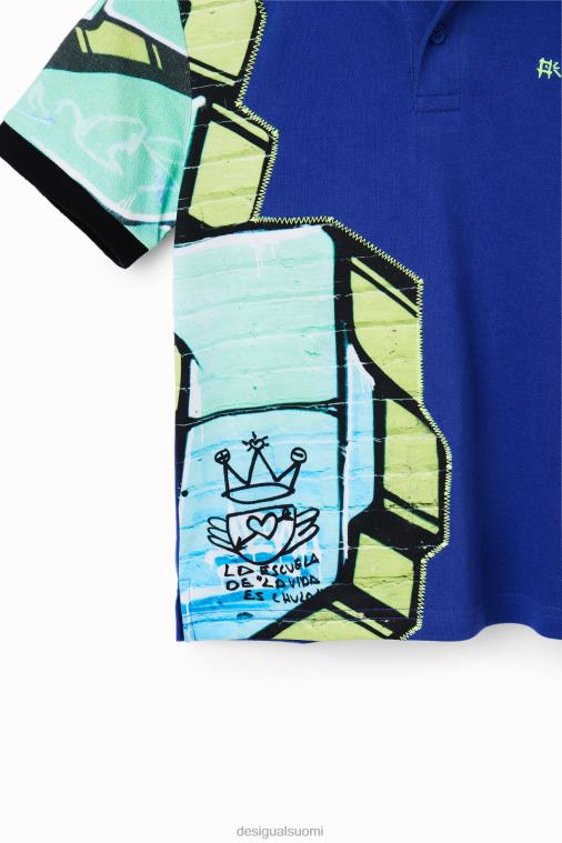 graffiti lyhythihainen poolopaita Desigual poika F4V041823 vaatetus