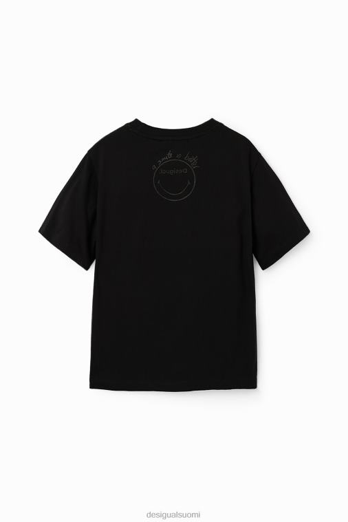 lyhythihainen hymiö-t-paita Desigual poika F4V041831 vaatetus