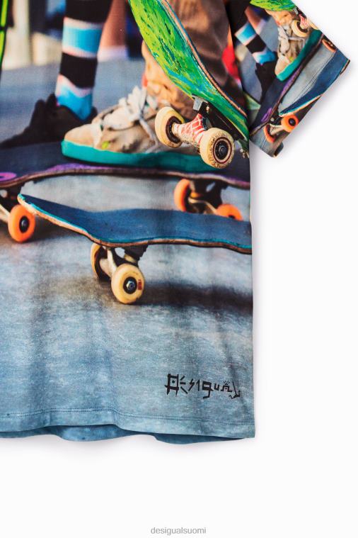 valokuvaus luistin t-paita Desigual poika F4V041888 vaatetus