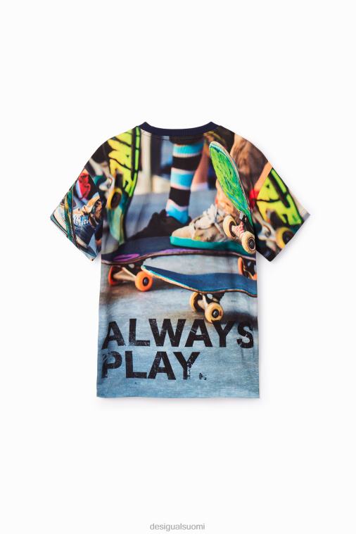valokuvaus luistin t-paita Desigual poika F4V041888 vaatetus