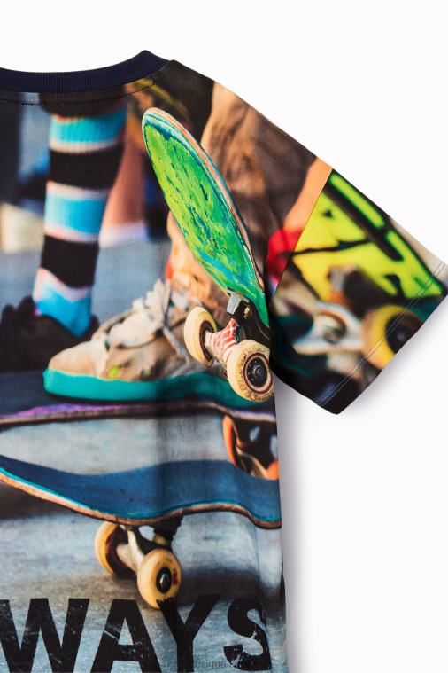 valokuvaus luistin t-paita Desigual poika F4V041888 vaatetus