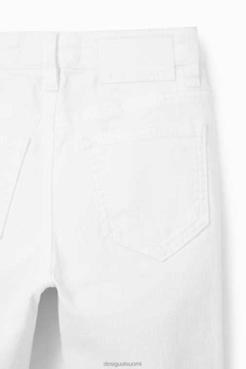 brodeeratut pitkät levenevät farkut Desigual tyttö F4V041850 vaatetus