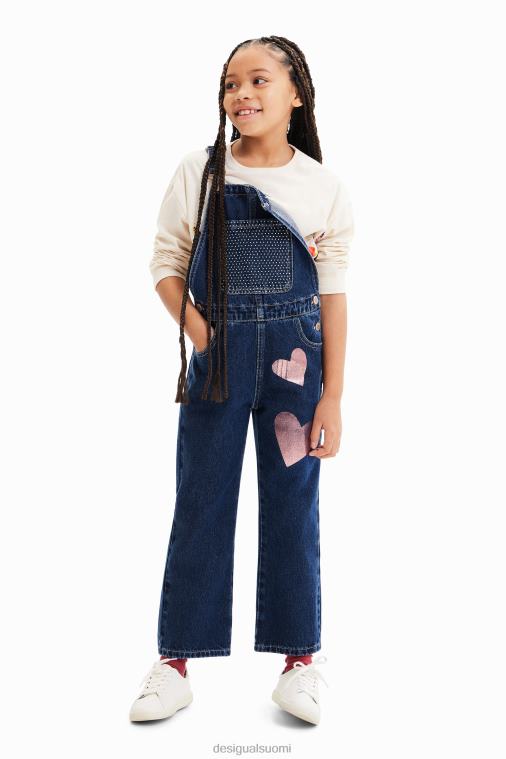 denim sydän Dungarees Desigual tyttö F4V041776 vaatetus