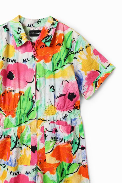 pitkä kukkahaalari Desigual tyttö F4V041761 vaatetus