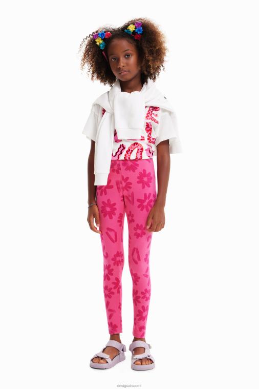 pitkät kukkaiset leggingsit Desigual tyttö F4V041756 vaatetus