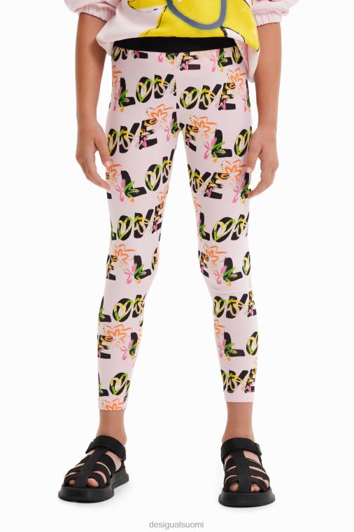 rakastan kukkaleggingsit Desigual tyttö F4V041733 vaatetus