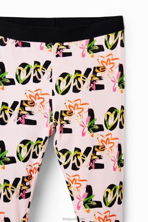 rakastan kukkaleggingsit Desigual tyttö F4V041733 vaatetus