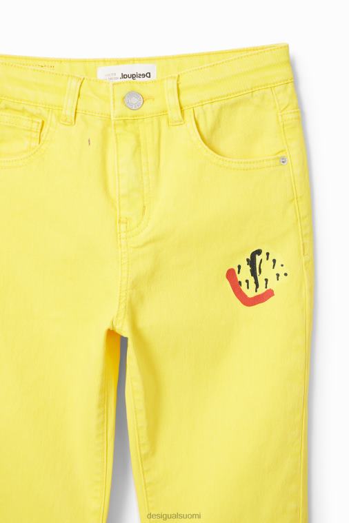 taiteelliset suorat farkut Desigual tyttö F4V041840 vaatetus