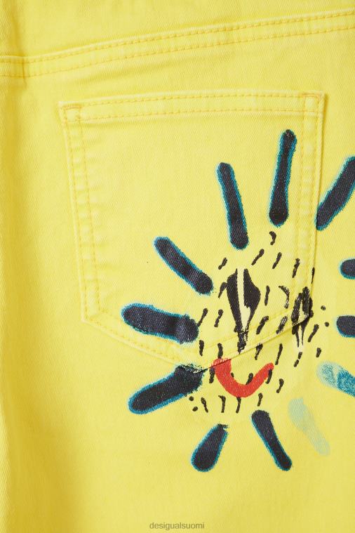 taiteelliset suorat farkut Desigual tyttö F4V041840 vaatetus