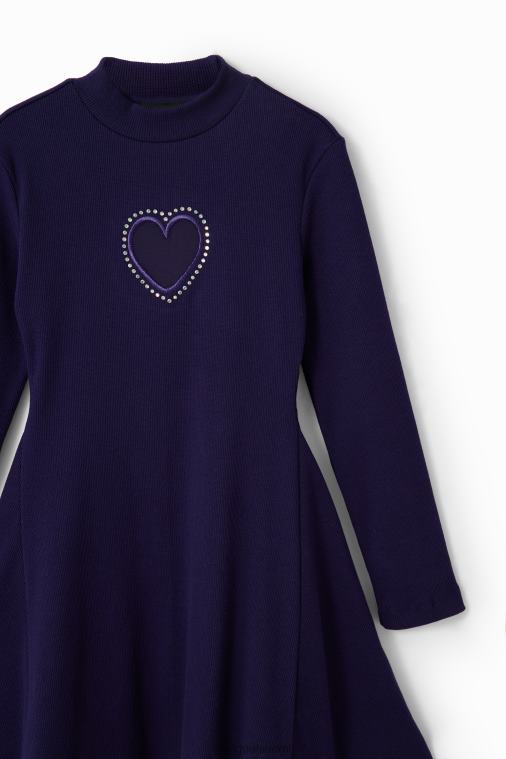 sydänleikattu mekko Desigual tyttö F4V041731 vaatetus