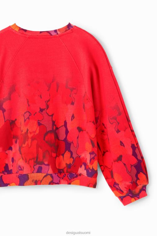 akvarelli kukkainen collegepaita Desigual tyttö F4V041746 vaatetus
