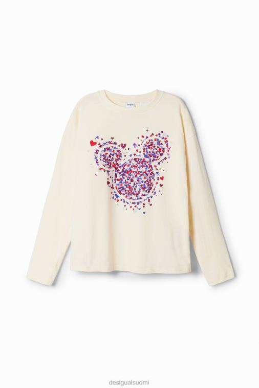 Mikki Hiiren sydän t-paita Desigual tyttö F4V041773 vaatetus