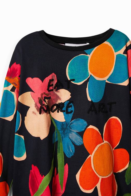 kukkakuvioinen t-paita Desigual tyttö F4V041837 vaatetus