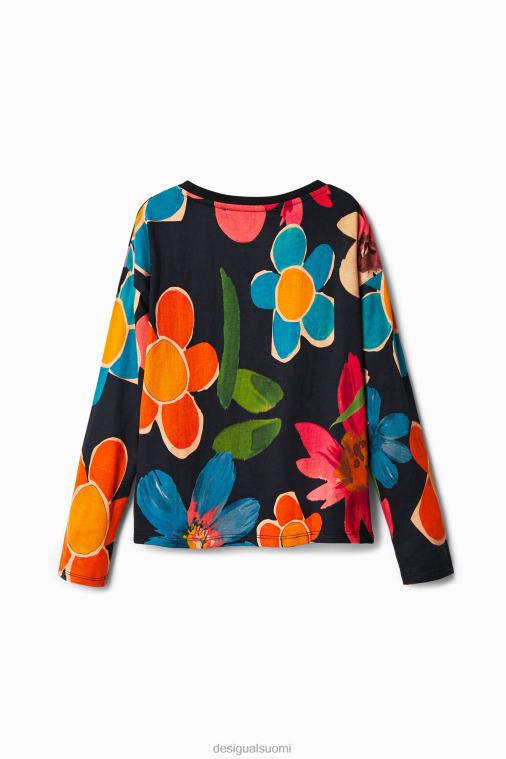 kukkakuvioinen t-paita Desigual tyttö F4V041837 vaatetus
