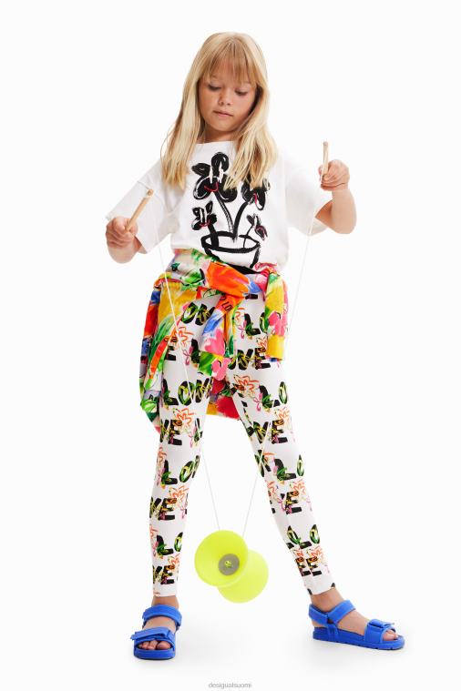 lyhythihainen kasvi-t-paita Desigual tyttö F4V041811 vaatetus