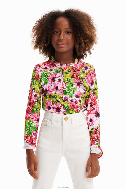 monivärinen kukkainen t-paita Desigual tyttö F4V041843 vaatetus