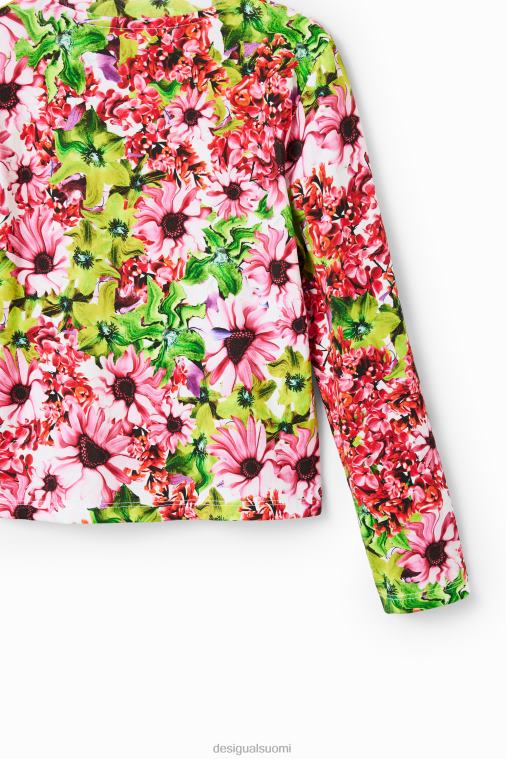 monivärinen kukkainen t-paita Desigual tyttö F4V041843 vaatetus