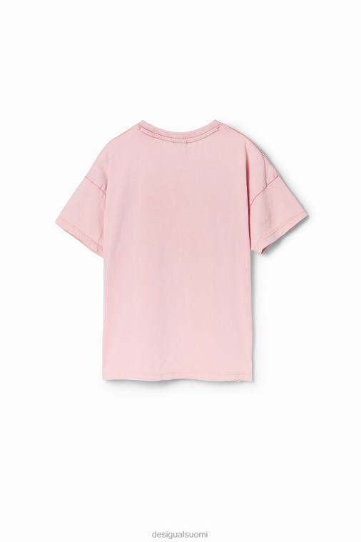 paljetteilla kukkainen t-paita Desigual tyttö F4V041740 vaatetus