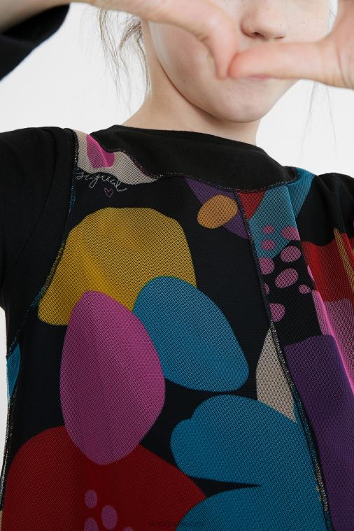 tylliprintti t-paita Desigual tyttö F4V041802 vaatetus