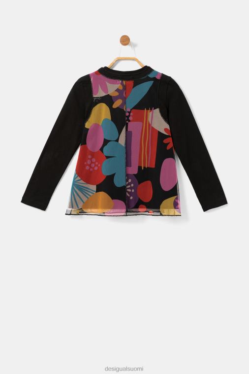 tylliprintti t-paita Desigual tyttö F4V041802 vaatetus
