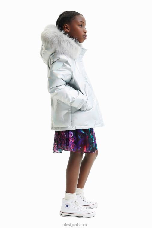 lyhyt pehmustettu metallitakki Desigual tyttö F4V041844 vaatetus