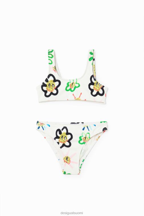 kukka bikinit Desigual tyttö F4V041154 vaatetus