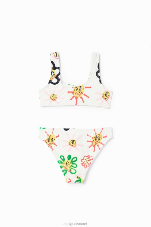kukka bikinit Desigual tyttö F4V041154 vaatetus