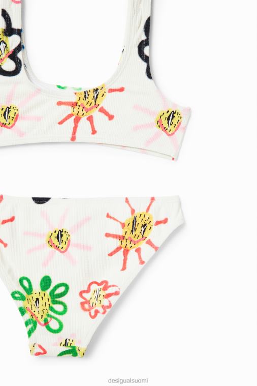 kukka bikinit Desigual tyttö F4V041154 vaatetus