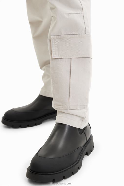 tilkkutäytteiset cargo-housut Desigual miehet F4V041552 vaatetus