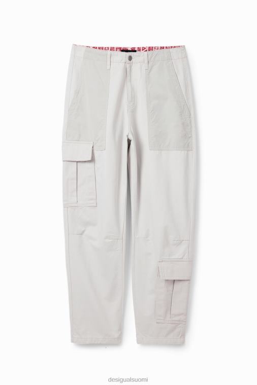 tilkkutäytteiset cargo-housut Desigual miehet F4V041552 vaatetus