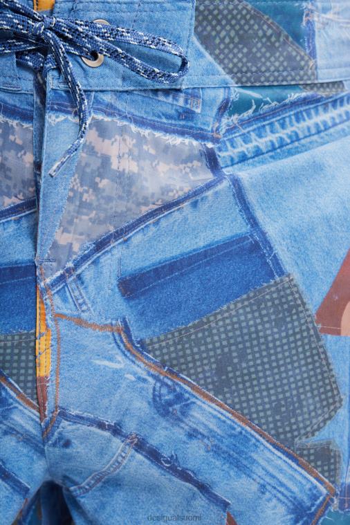 tilkkuväriset uimashortsit Desigual miehet F4V041583 vaatetus