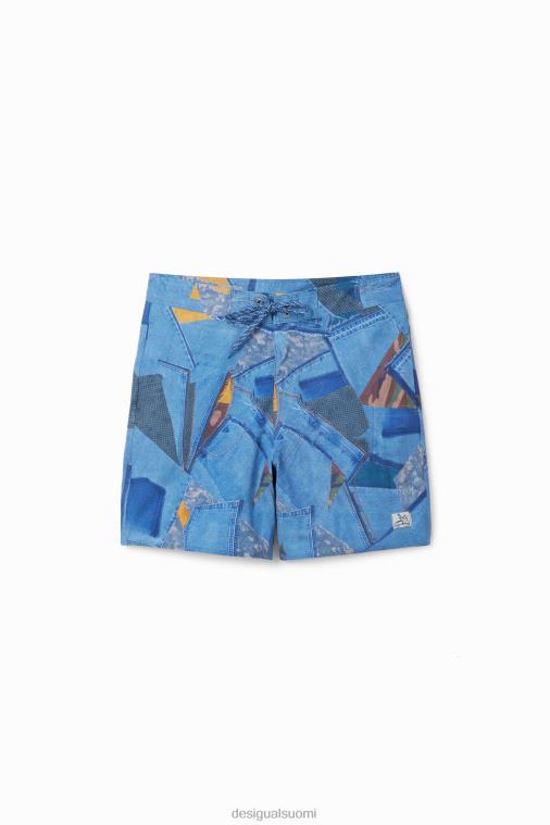 tilkkuväriset uimashortsit Desigual miehet F4V041583 vaatetus