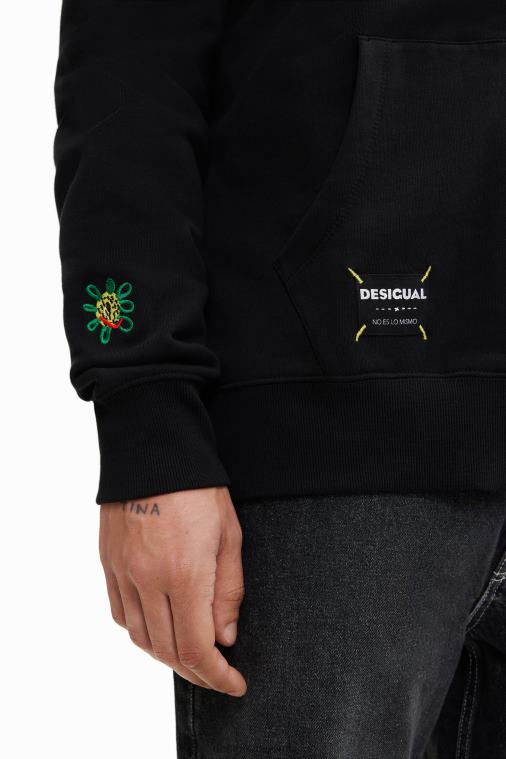 brodeerattu huppari Desigual miehet F4V041566 vaatetus