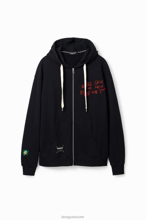 brodeerattu huppari Desigual miehet F4V041566 vaatetus