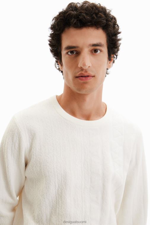 jacquard-kuvioinen villapaita Desigual miehet F4V041614 vaatetus