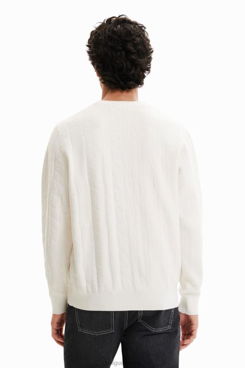 jacquard-kuvioinen villapaita Desigual miehet F4V041614 vaatetus