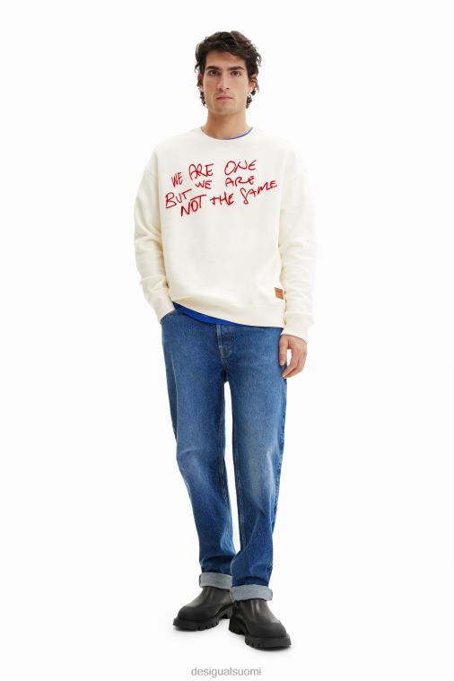 parvettu viesti collegepaita Desigual miehet F4V041519 vaatetus