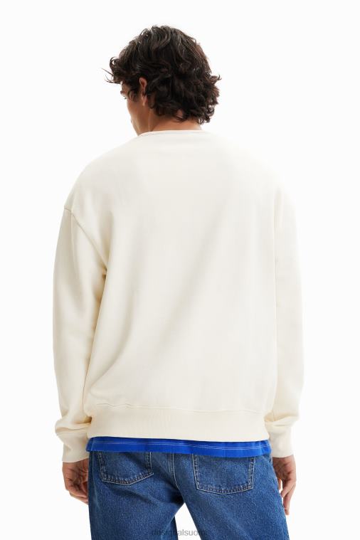 parvettu viesti collegepaita Desigual miehet F4V041519 vaatetus