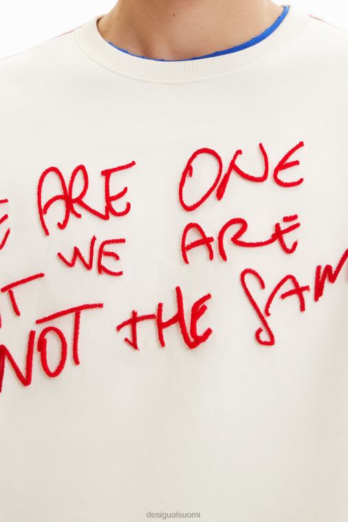 parvettu viesti collegepaita Desigual miehet F4V041519 vaatetus