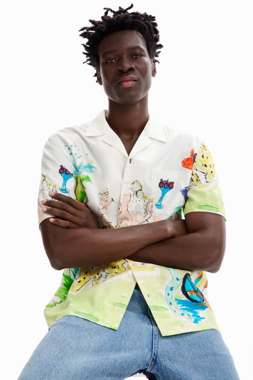 arty resort paita Desigual miehet F4V041619 vaatetus