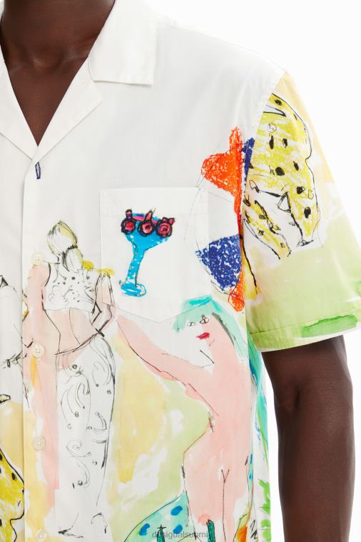 arty resort paita Desigual miehet F4V041619 vaatetus