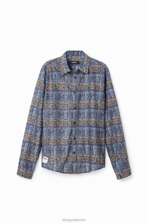 brodeerattu taiteellinen logopaita Desigual miehet F4V041543 vaatetus