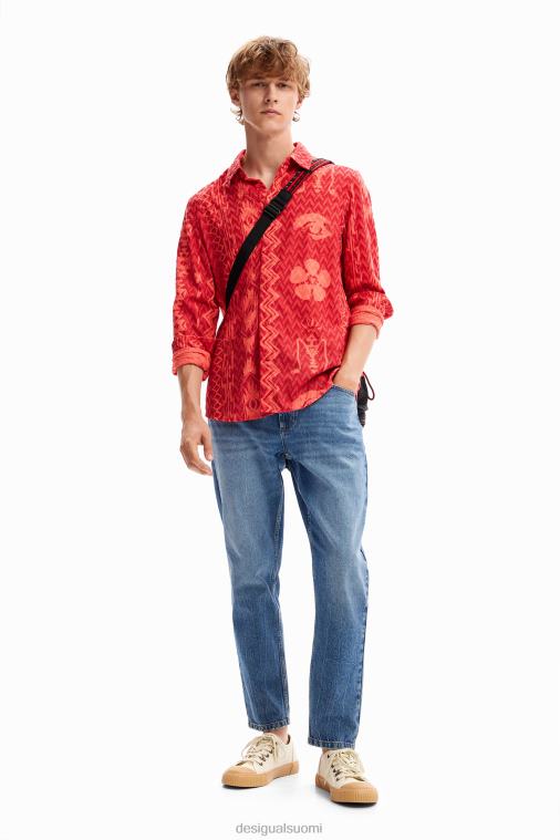geometrisesti kuvioitu paita Desigual miehet F4V041589 vaatetus
