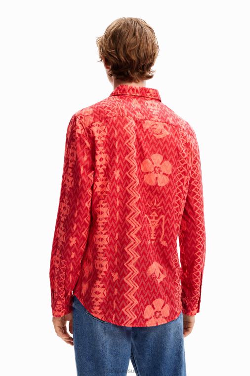 geometrisesti kuvioitu paita Desigual miehet F4V041589 vaatetus