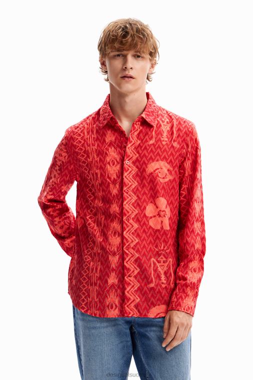 geometrisesti kuvioitu paita Desigual miehet F4V041589 vaatetus