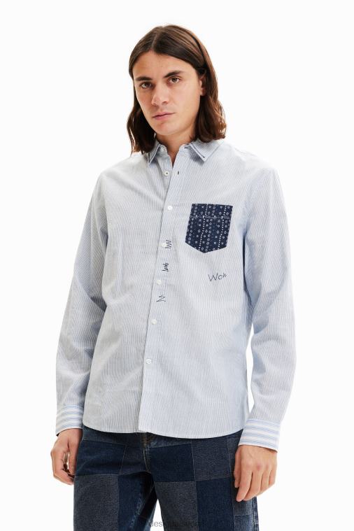 kontrastiraidallinen paita Desigual miehet F4V041544 vaatetus
