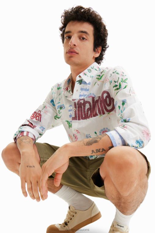 kukkainen voile-paita Desigual miehet F4V041533 vaatetus